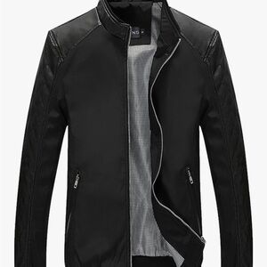 Men's Black Leather Jacket